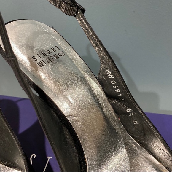 Stuart Weizman Crystal Rose Heels with Strap - Picture 2 of 4